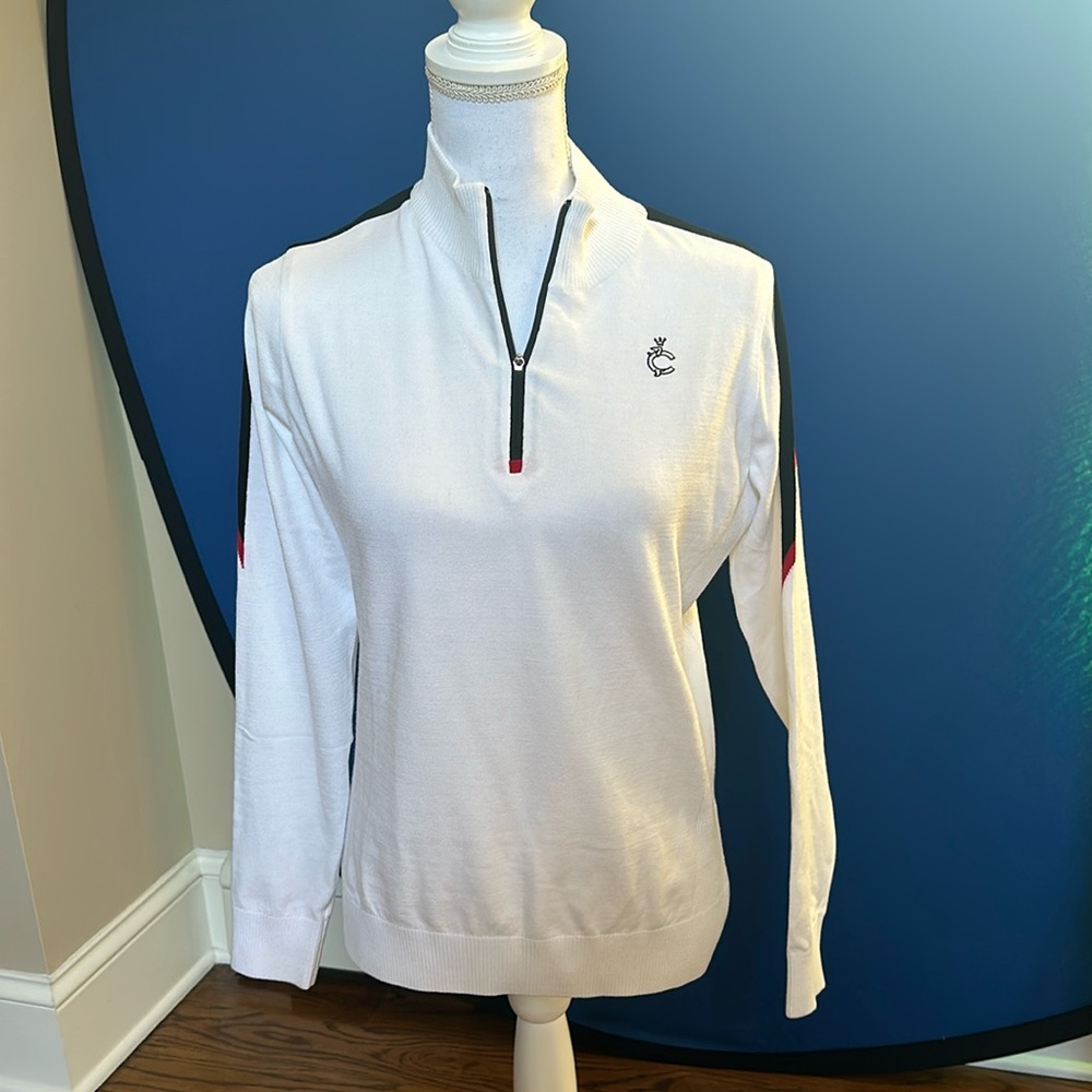 Louis Castel half zip sweater size 100